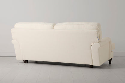 Model 15 3 Seater Sofa with Ottoman, Ivory
