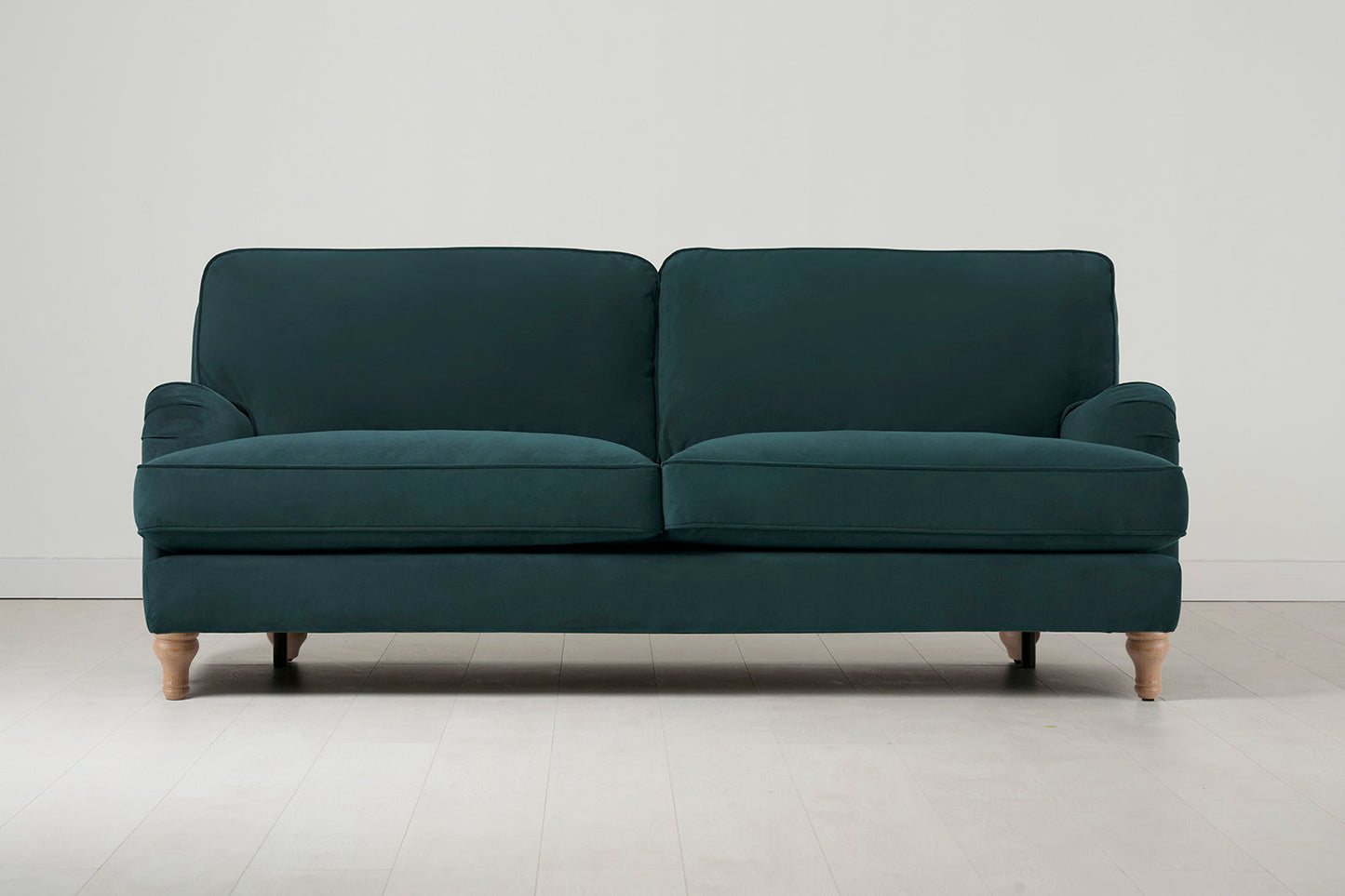 Model 15 3 Seater Sofa, Oak / Kingfisher