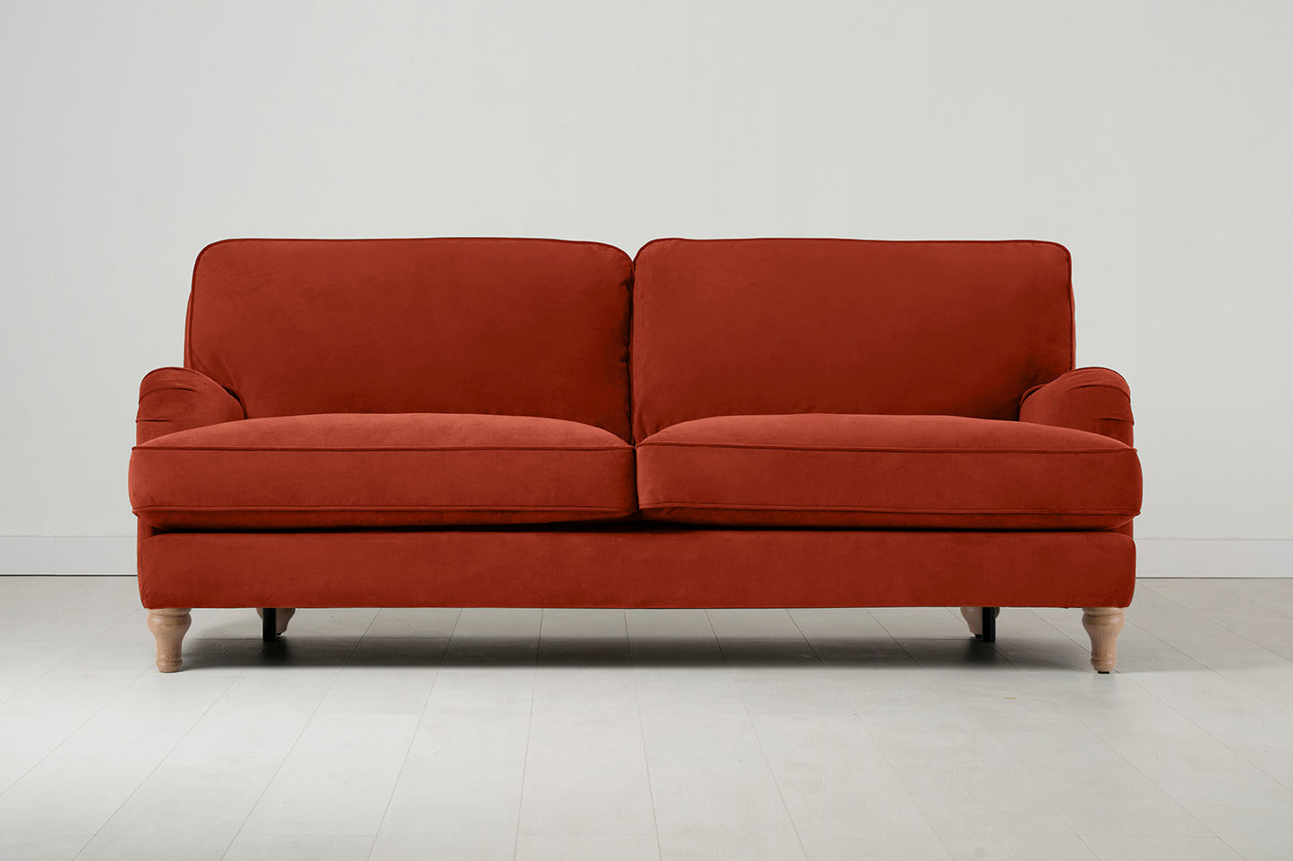 Model 15 3 Seater Sofa, Oak / Paprika