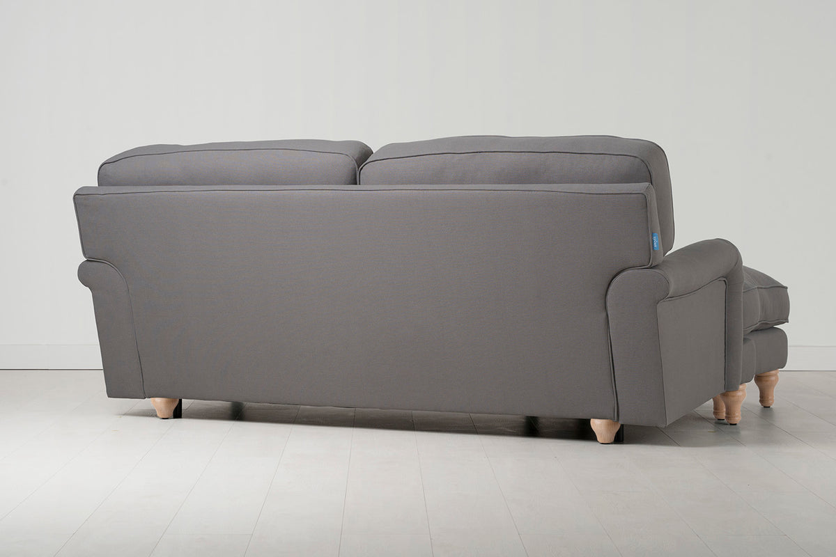 Model 15 3 Seater Sofa with Ottoman, Oak / Risso