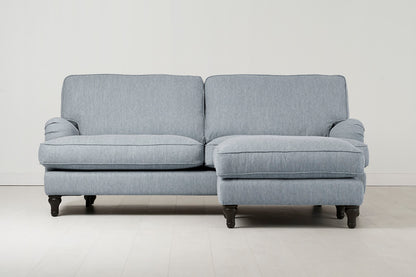 Model 15 3 Seater Sofa with Ottoman, Seaglass