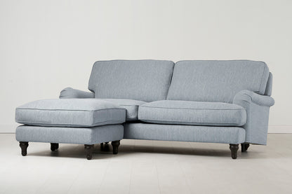 Model 15 3 Seater Sofa with Ottoman, Seaglass
