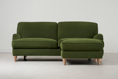 Model 15 3 Seater Sofa with Ottoman, Oak / Vine