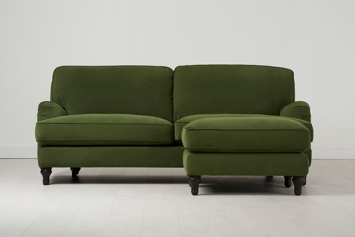 Model 15 3 Seater Sofa with Ottoman, Vine