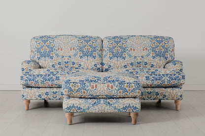 Model 15 3 Seater Sofa with Ottoman, Oak / Blackthorn