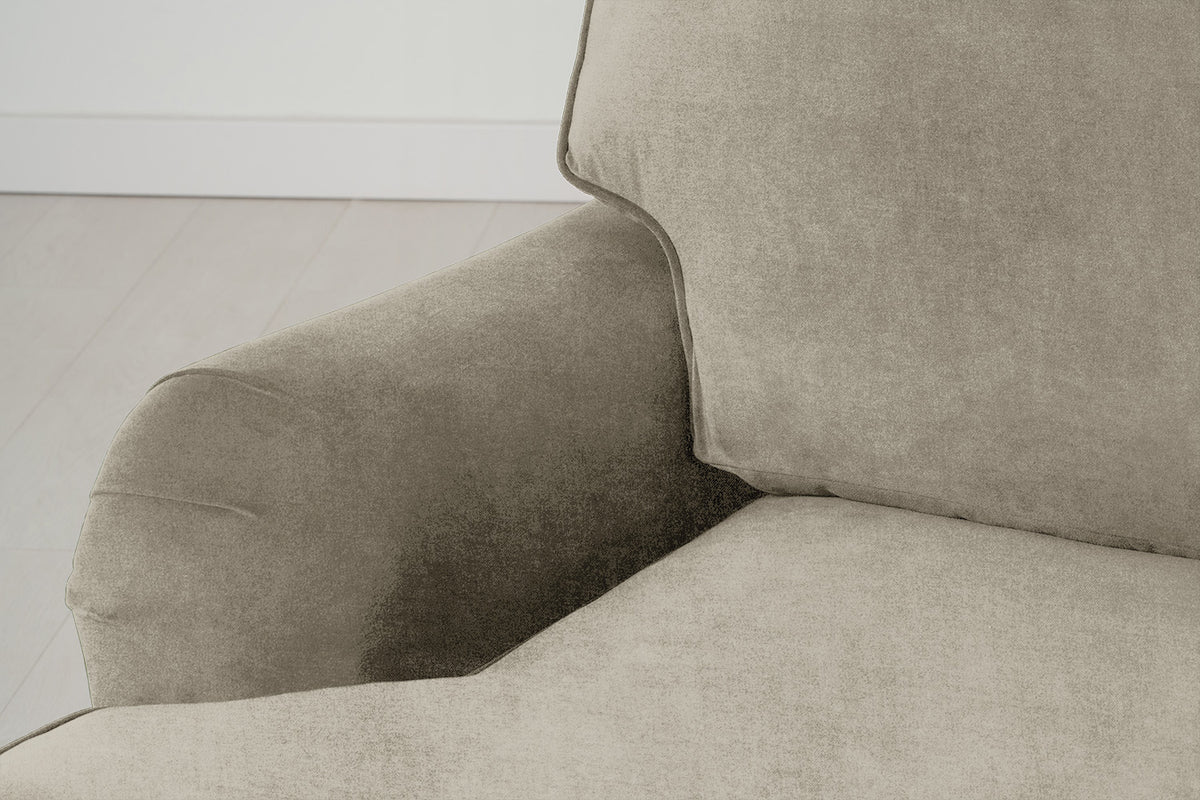 Model 15 3 Seater Sofa with Ottoman, Oak / Flax