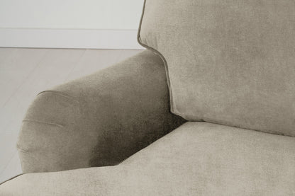 Model 15 3 Seater Sofa with Ottoman, Oak / Flax