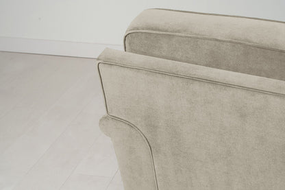 Model 15 3 Seater Sofa with Ottoman, Oak / Flax