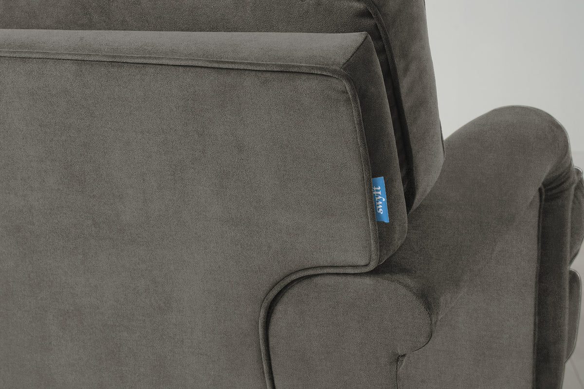 Model 15 3 Seater Sofa with Ottoman, Oak / Mink