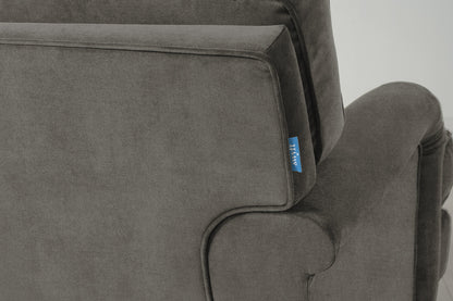 Model 15 3 Seater Sofa with Ottoman, Oak / Mink