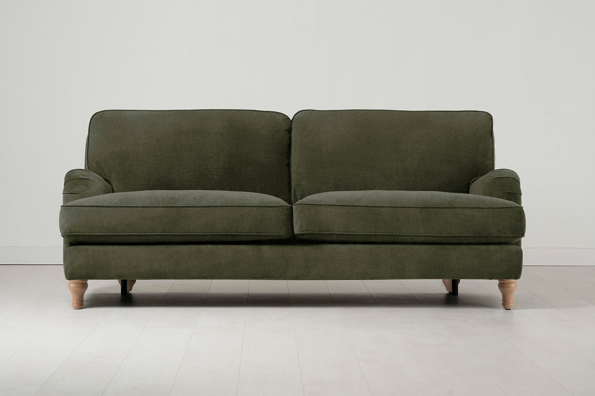 Model 15 3 Seater Sofa with Ottoman, Oak / Pine