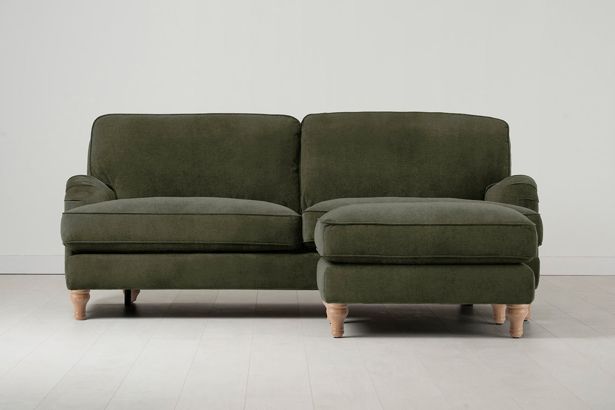 Model 15 3 Seater Sofa with Ottoman, Oak / Pine