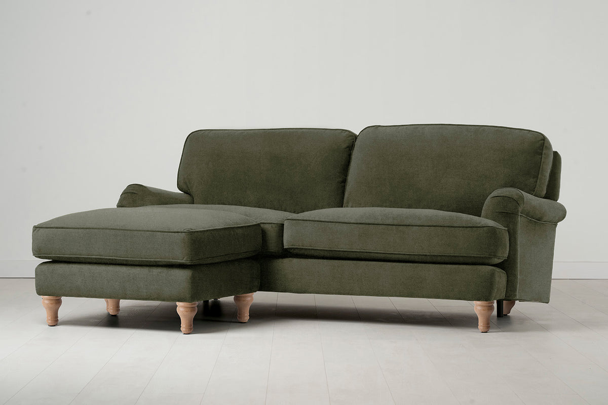 Model 15 3 Seater Sofa with Ottoman, Oak / Pine