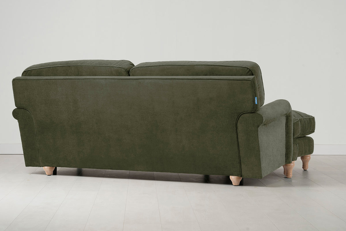 Model 15 3 Seater Sofa with Ottoman, Oak / Pine