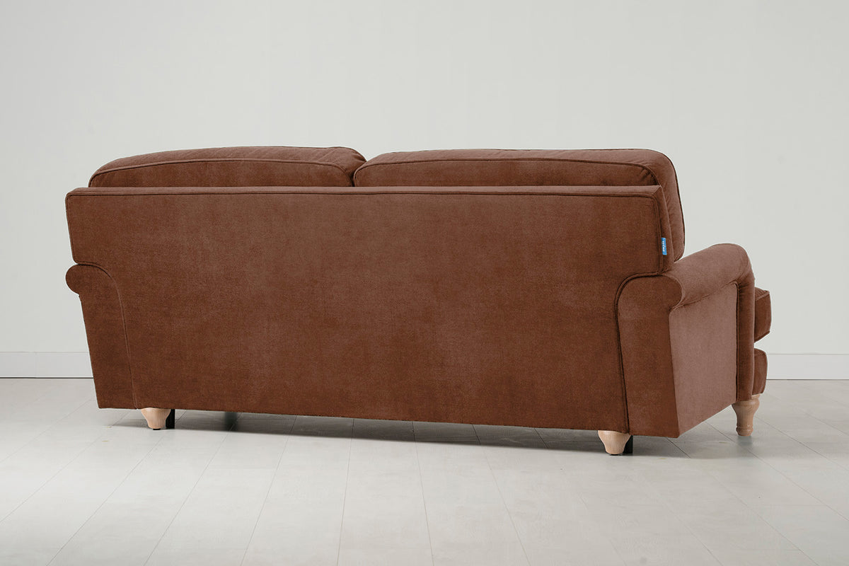 Model 15 3 Seater Sofa with Ottoman, Oak / Russet