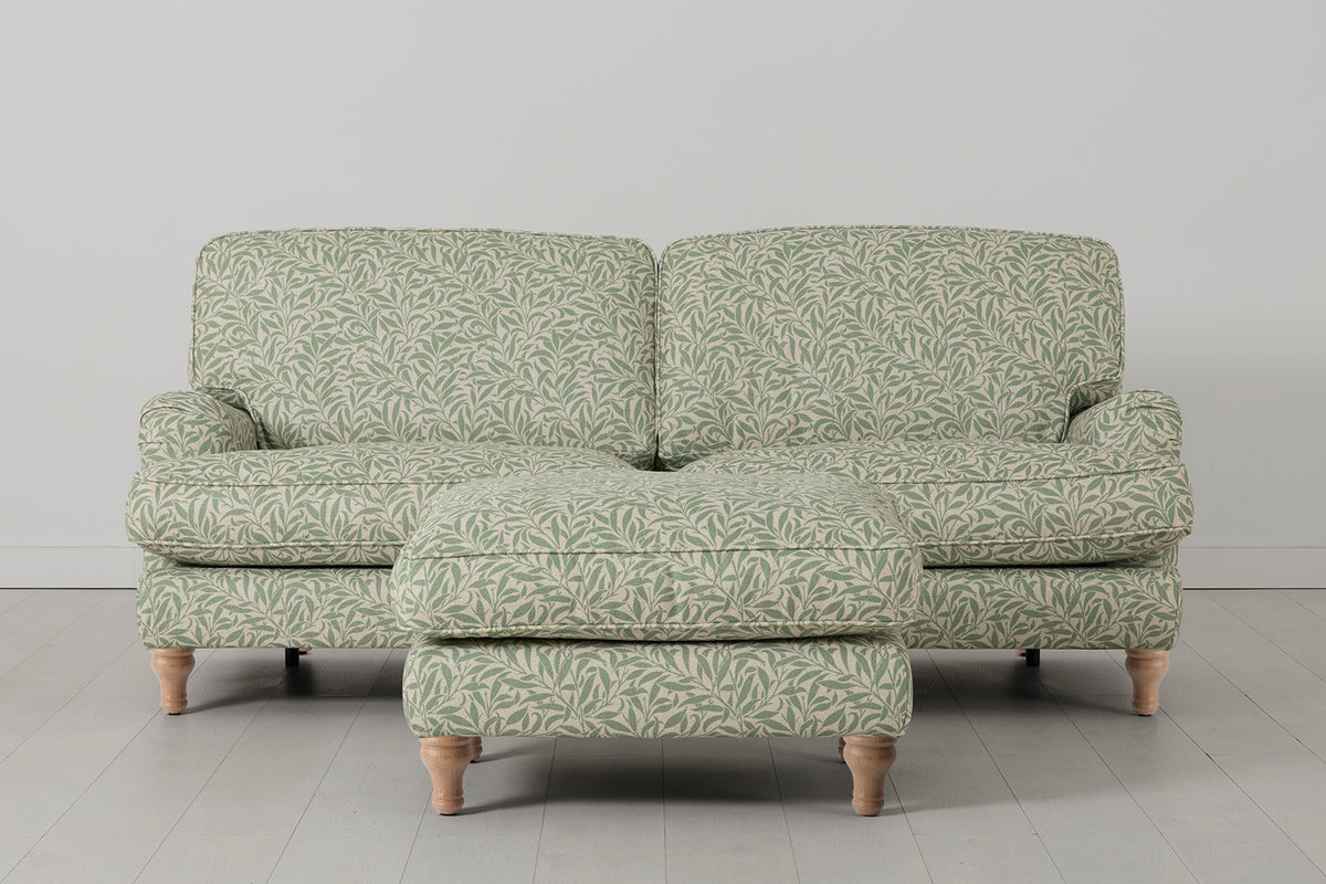 Model 15 3 Seater Sofa with Ottoman, Oak / Willow