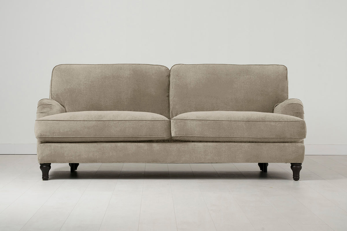 Model 15 3 Seater Sofa with Ottoman, Flax