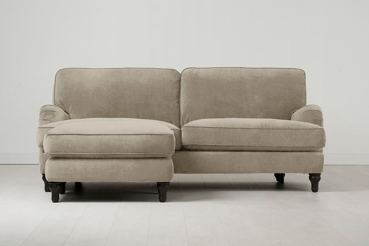 Model 15 3 Seater Sofa with Ottoman, Flax