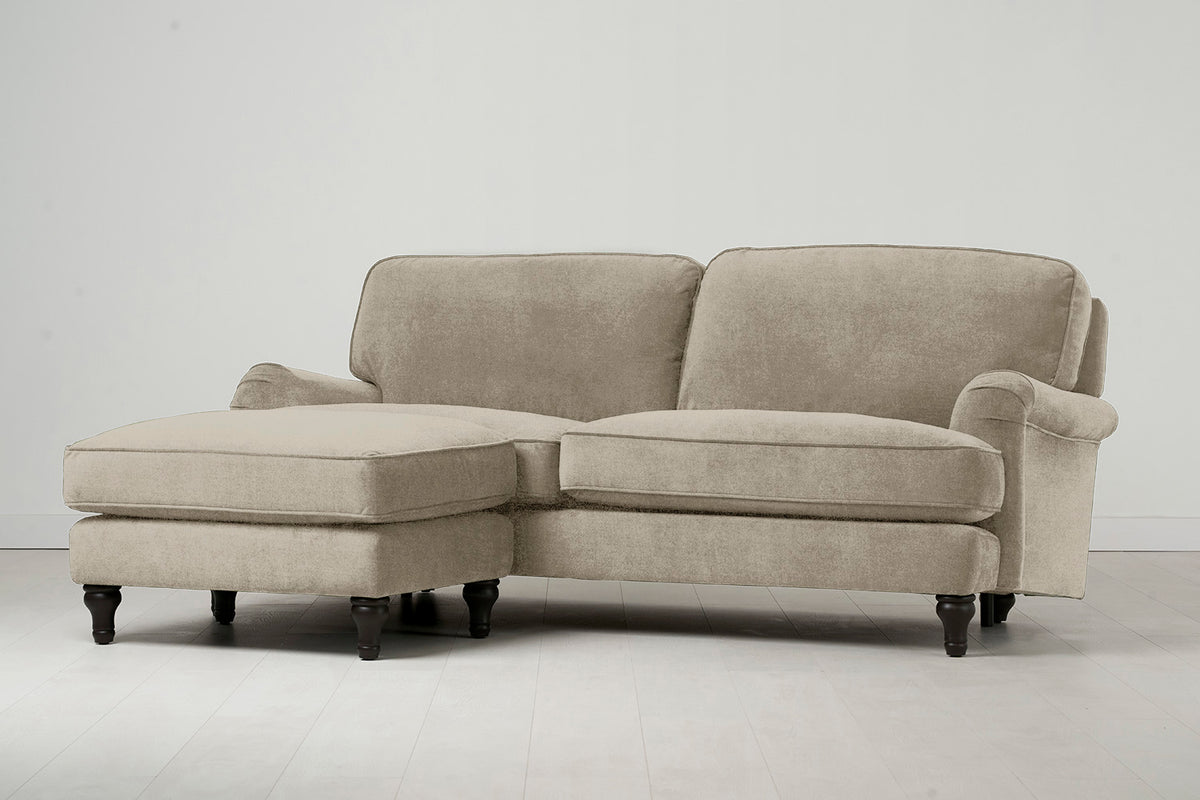 Model 15 3 Seater Sofa with Ottoman, Flax