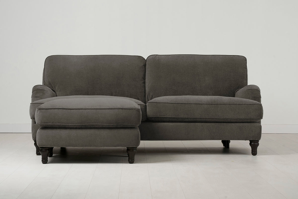 Model 15 3 Seater Sofa with Ottoman, Mink