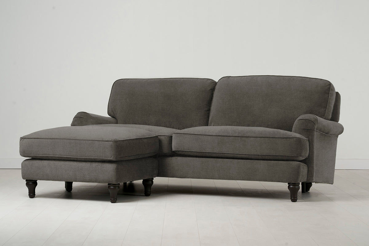 Model 15 3 Seater Sofa with Ottoman, Mink