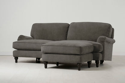 Model 15 3 Seater Sofa with Ottoman, Mink