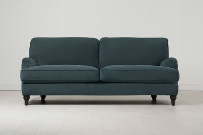 Model 15 3 Seater Sofa with Ottoman, Petrol