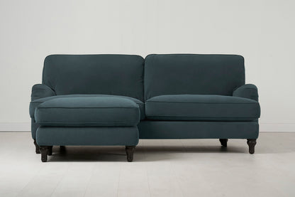 Model 15 3 Seater Sofa with Ottoman, Petrol