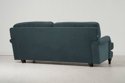 Model 15 3 Seater Sofa with Ottoman, Petrol