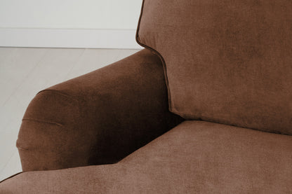 Model 15 3 Seater Sofa with Ottoman, Russet
