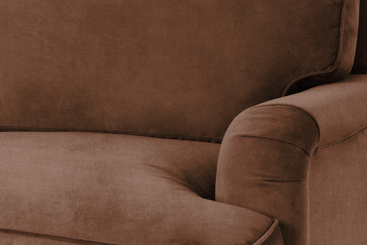 Model 15 3 Seater Sofa with Ottoman, Russet
