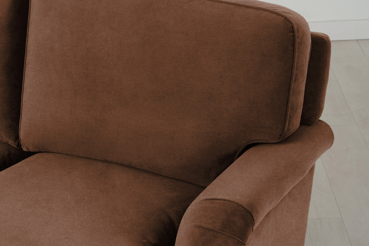 Model 15 3 Seater Sofa with Ottoman, Russet