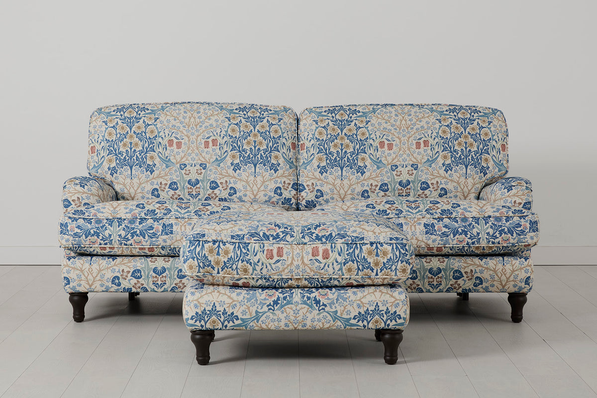 Model 15 3 Seater Sofa with Ottoman, Blackthorn