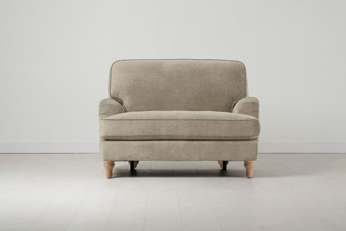 Model 15 Chaise Longue, Oak / Flax