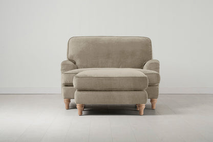 Model 15 Chaise Longue, Oak / Flax