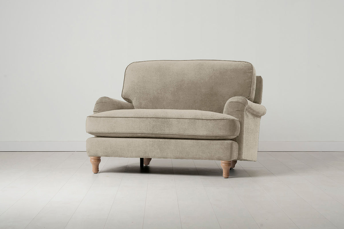 Model 15 Chaise Longue, Oak / Flax