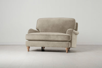 Model 15 Chaise Longue, Oak / Flax