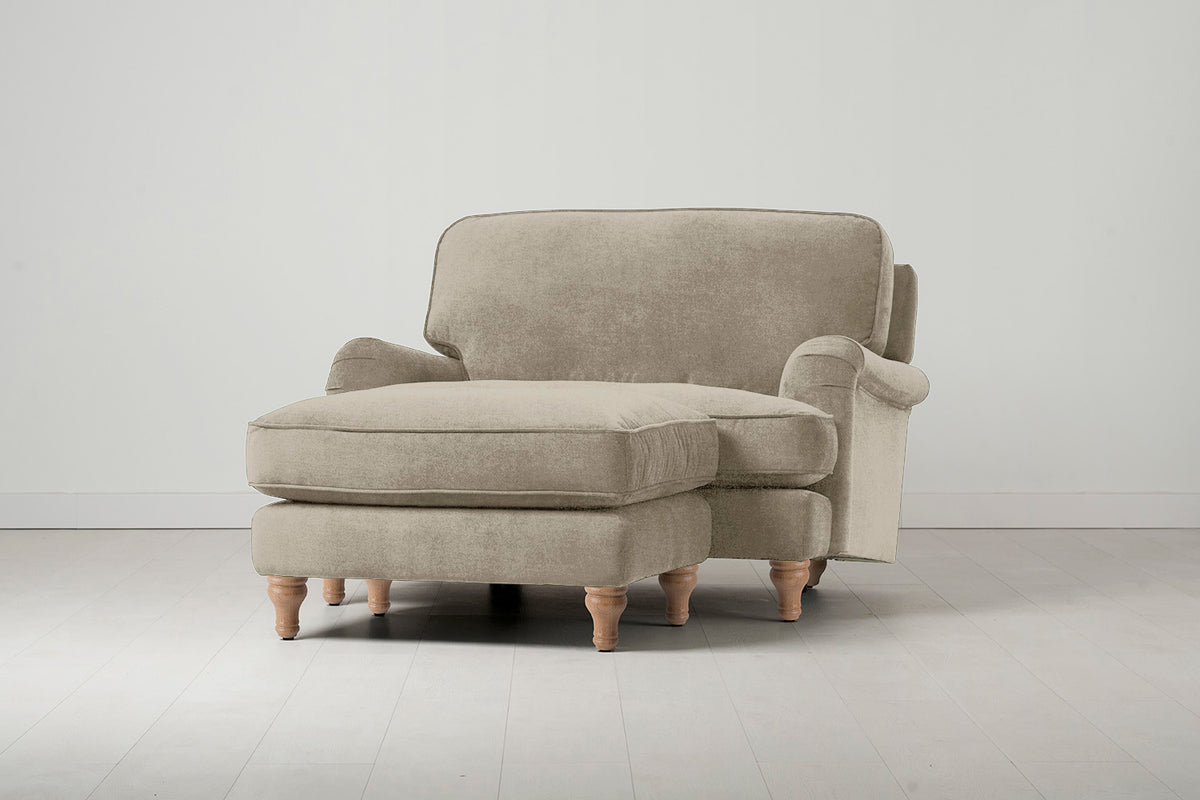 Model 15 Chaise Longue, Oak / Flax