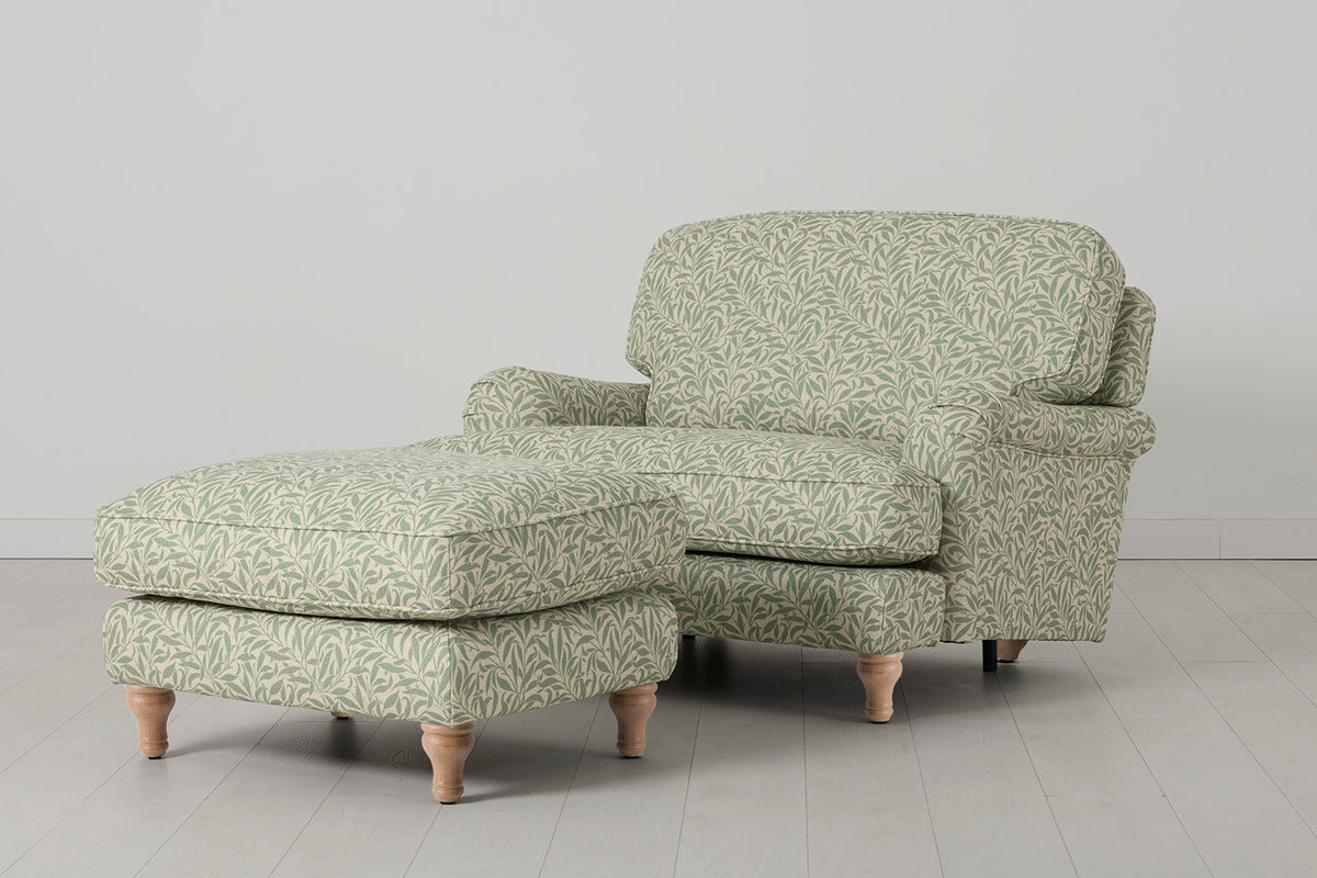 Model 15 Chaise Longue, Oak / Willow
