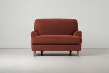 Model 15 Loveseat, Oak / Brick