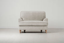 Model 15 Loveseat, Oak / Chalk
