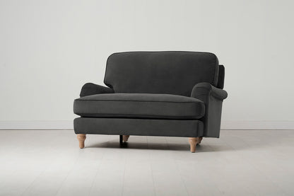 Model 15 Loveseat, Oak / Charcoal