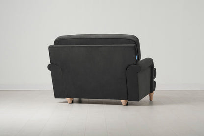 Model 15 Loveseat, Oak / Charcoal