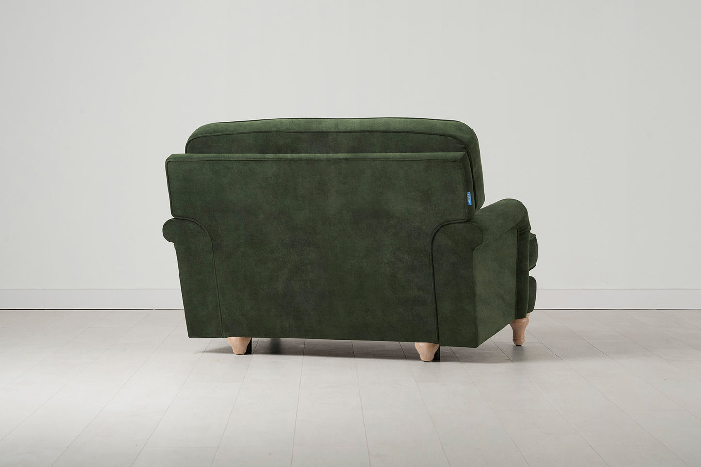 Model 15 Loveseat, Oak / Conifer