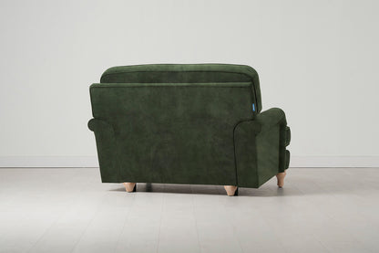 Model 15 Loveseat, Oak / Conifer