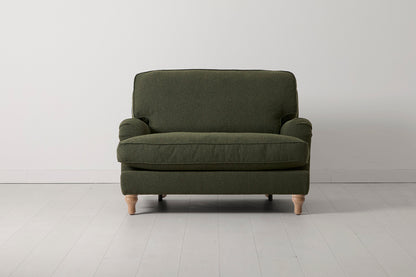 Model 15 Loveseat, Oak / Fern