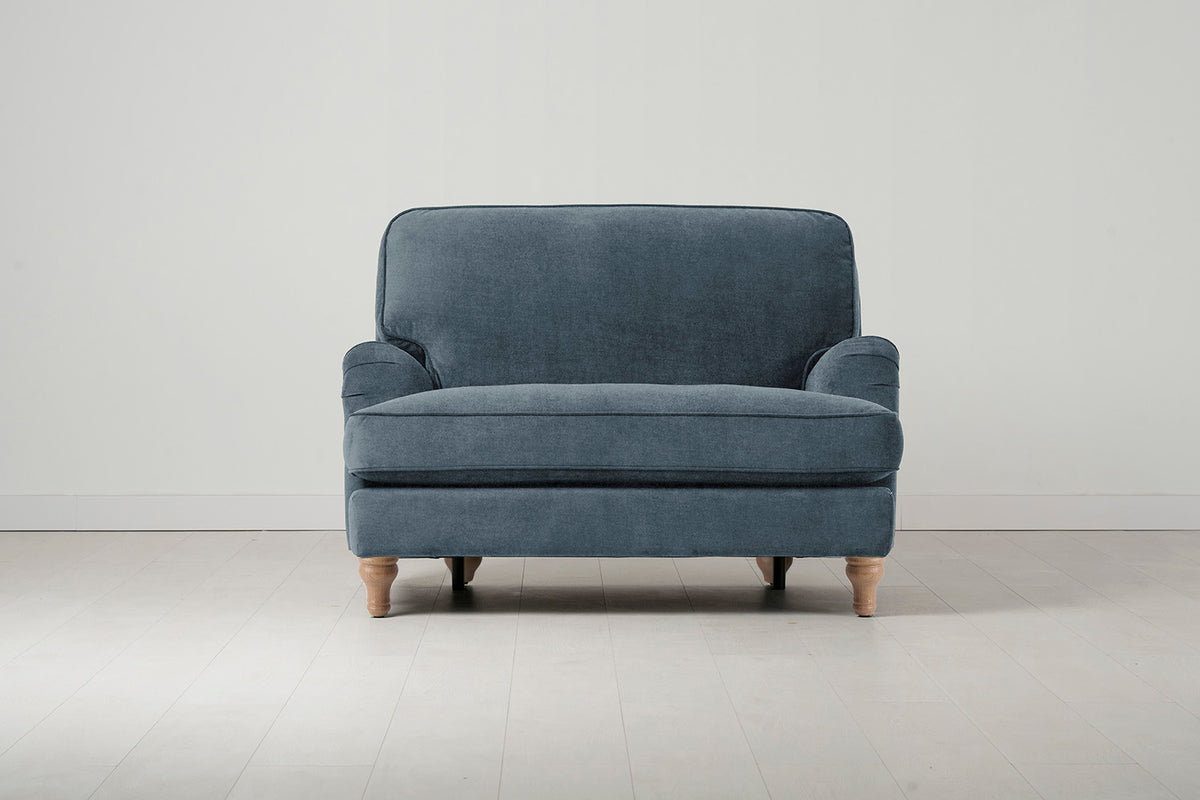 Model 15 Loveseat, Oak / Hydro
