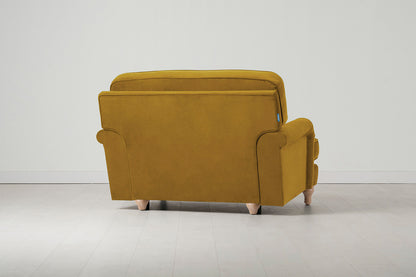 Model 15 Loveseat, Oak / Mustard