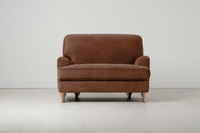 Model 15 Loveseat, Oak / Russet