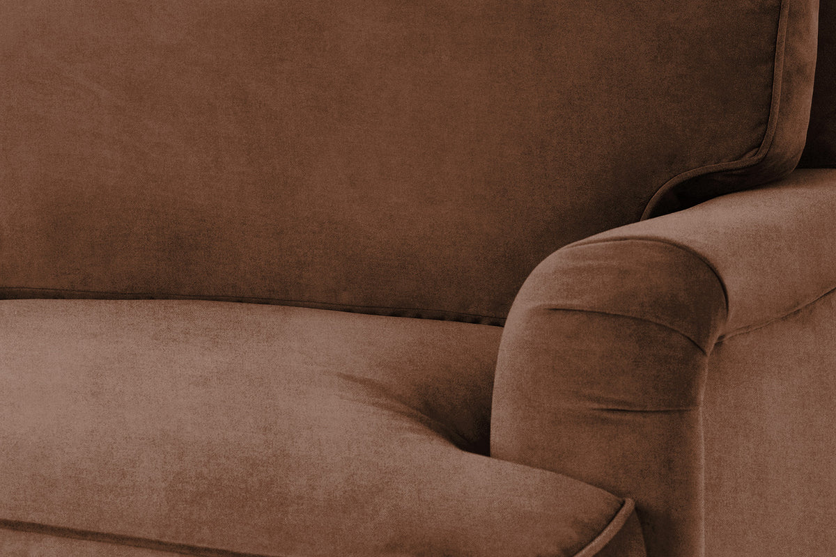 Model 15 Loveseat, Oak / Russet